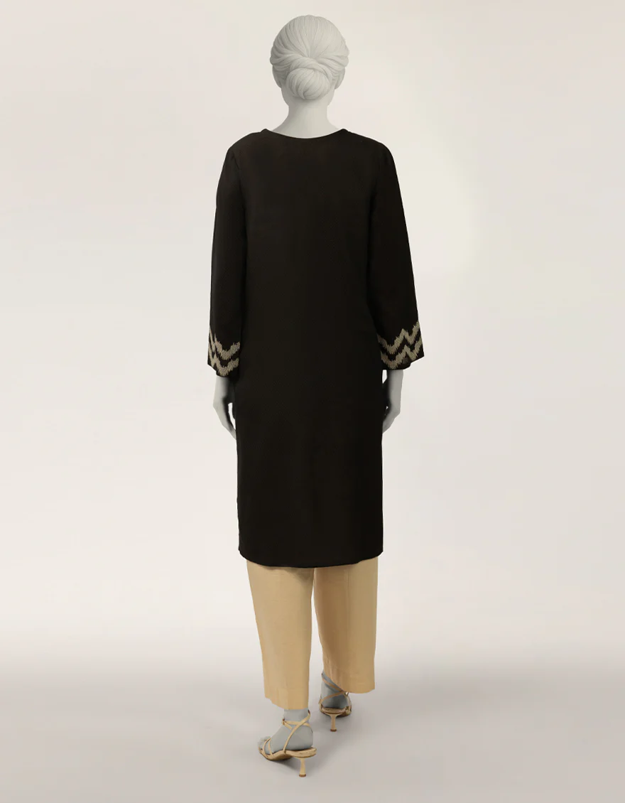 BLACK DOBBY KURTI | JJLK-S-JSS-26-633 FB/ASSORTMENT-20 - Image 2