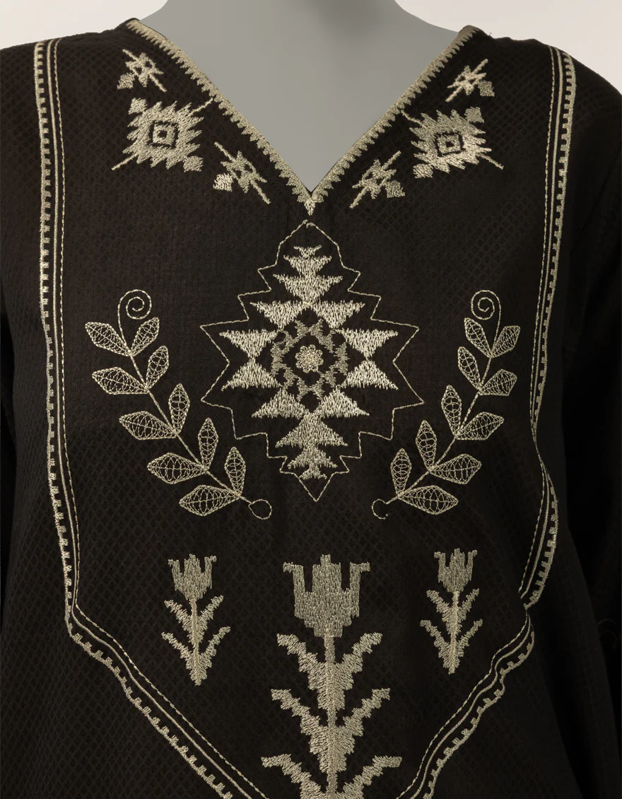 BLACK DOBBY KURTI | JJLK-S-JSS-26-633 FB/ASSORTMENT-20 - Image 3