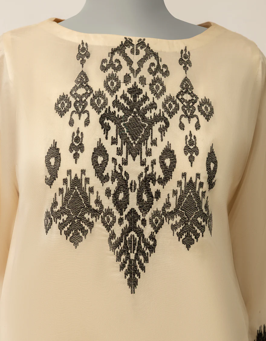 OFF WHITE LAWN KURTI | JJLK-S-JSS-26-636 FB/ASSORTMENT-23 - Image 3