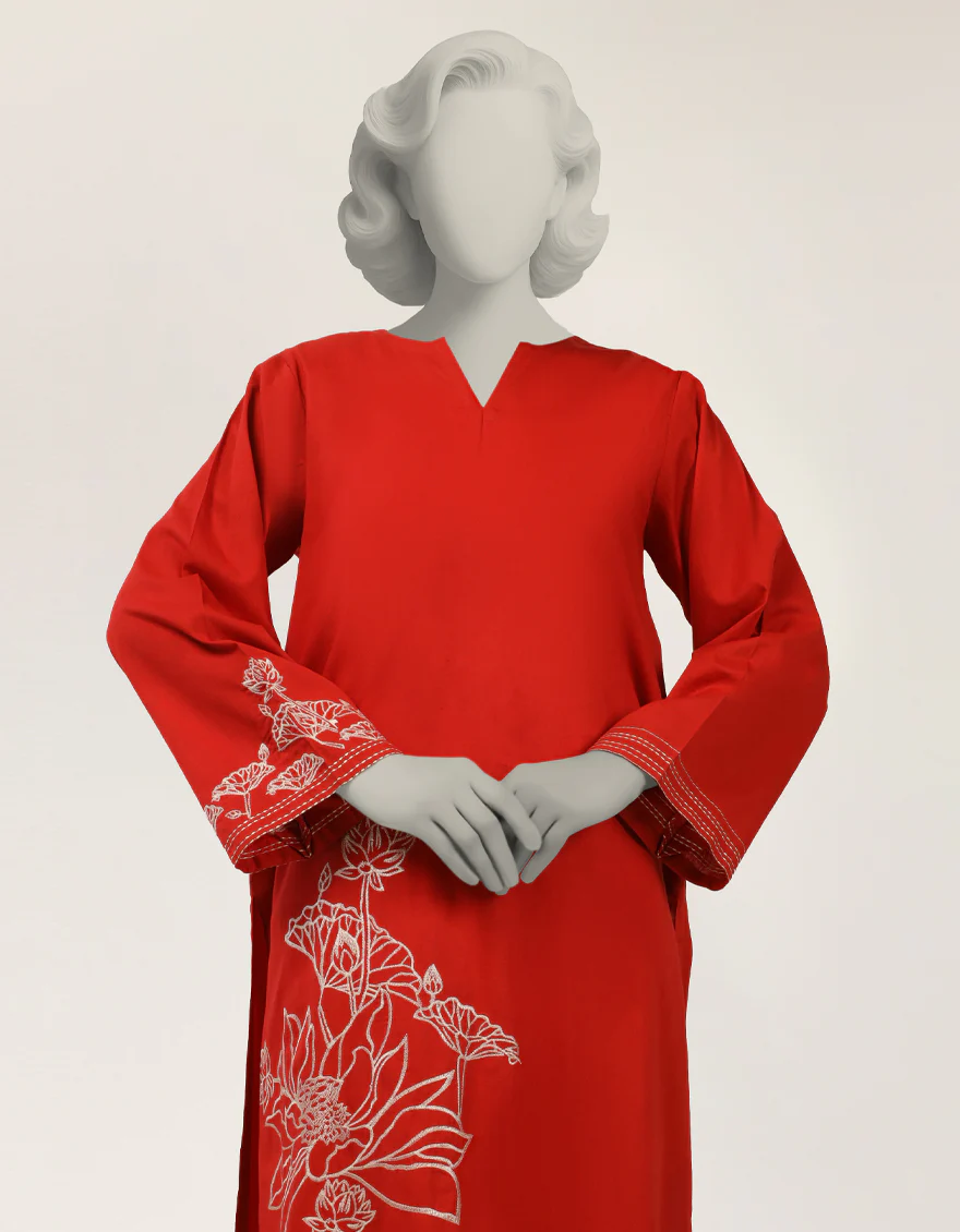 RED LAWN KURTI | JJLK-S-JSS-26-638 FB/ASSORTMENT-25 - Image 2