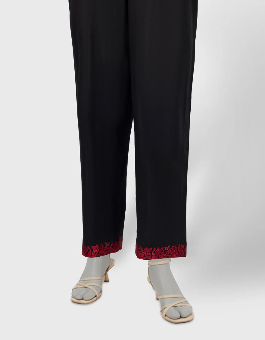 BLACK LAWN TROUSERS | JJLT-S-26-8097-A FB/IKKAT-8097-A - Image 2