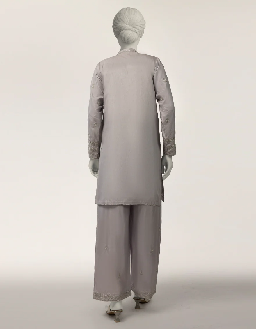 LILAC RAW SILK 2PC STITCHED | JJPW-S-JPS-26-3996 FB/NAYAB-2 - Image 2