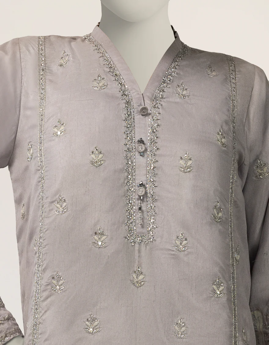 LILAC RAW SILK 2PC STITCHED | JJPW-S-JPS-26-3996 FB/NAYAB-2 - Image 3