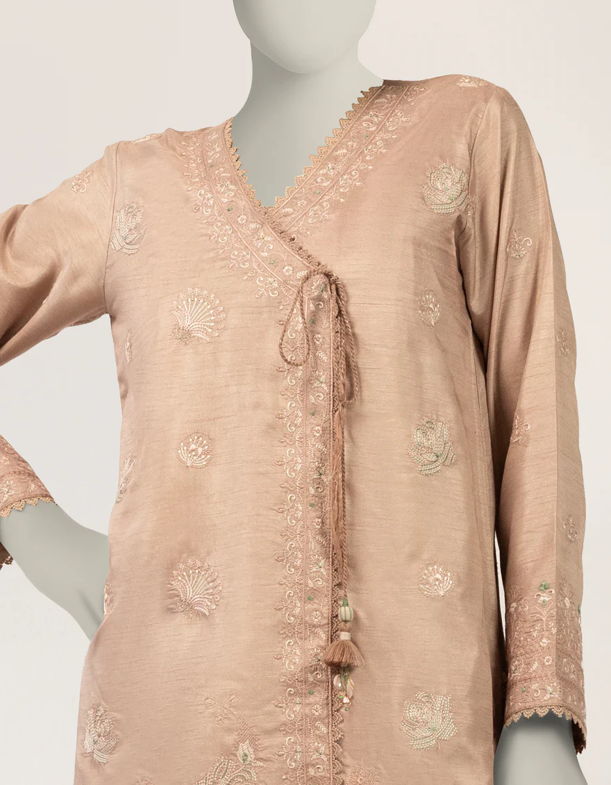 PINK RAW SILK 2PC STITCHED | JJPW-S-JPS-26-3997 FB/NAYAB-3 - Image 3