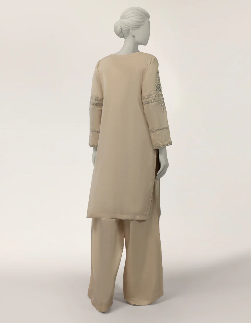 BEIGE PAPER COTTON 2PC STITCHED | JJPW-S-JPS-26-4044 FB/NAYAB-10 - Image 2