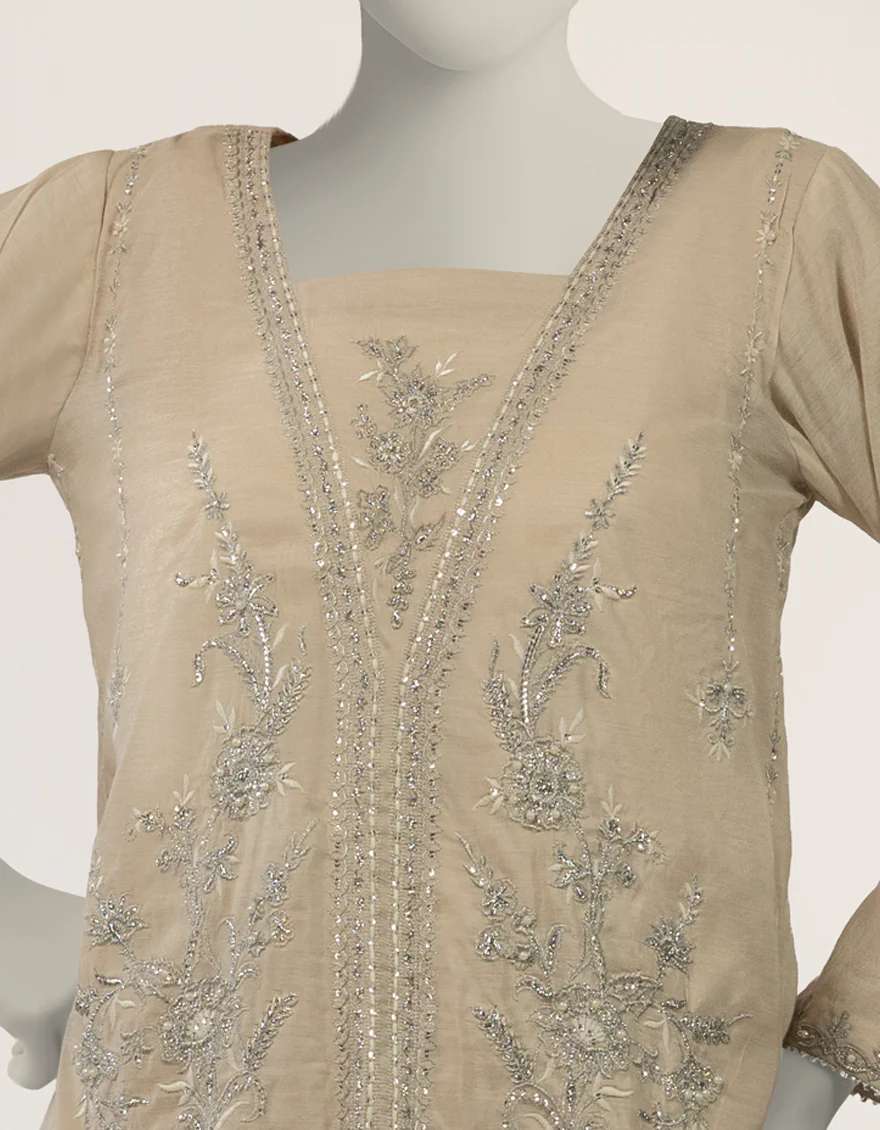 BEIGE PAPER COTTON 2PC STITCHED | JJPW-S-JPS-26-4044 FB/NAYAB-10 - Image 3