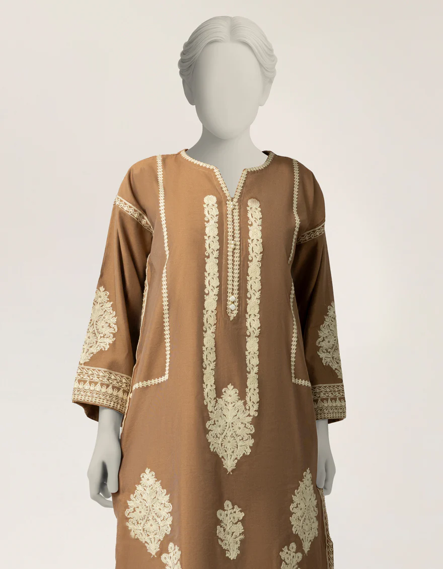 BROWN COTTON NET 2PC STITCHED | JJPW-S-JPS-26-4048 FB/NAYAB-14 - Image 2