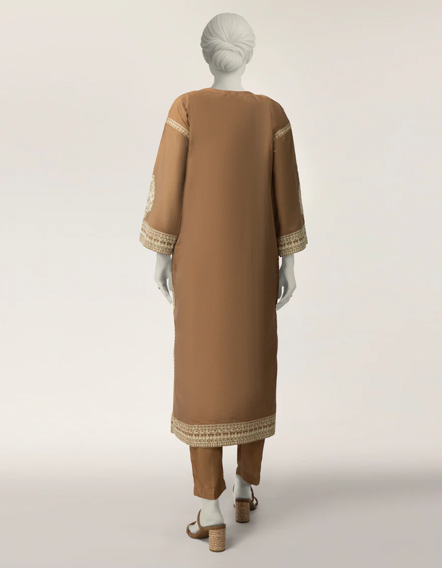 BROWN COTTON NET 2PC STITCHED | JJPW-S-JPS-26-4048 FB/NAYAB-14 - Image 3