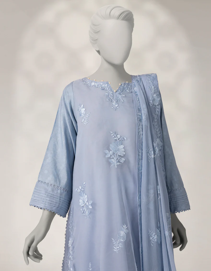 BLUE JACQUARD 3PC STITCHED | JJPW-W-JPS-25-3951 FB/MUSE-2 - Image 3