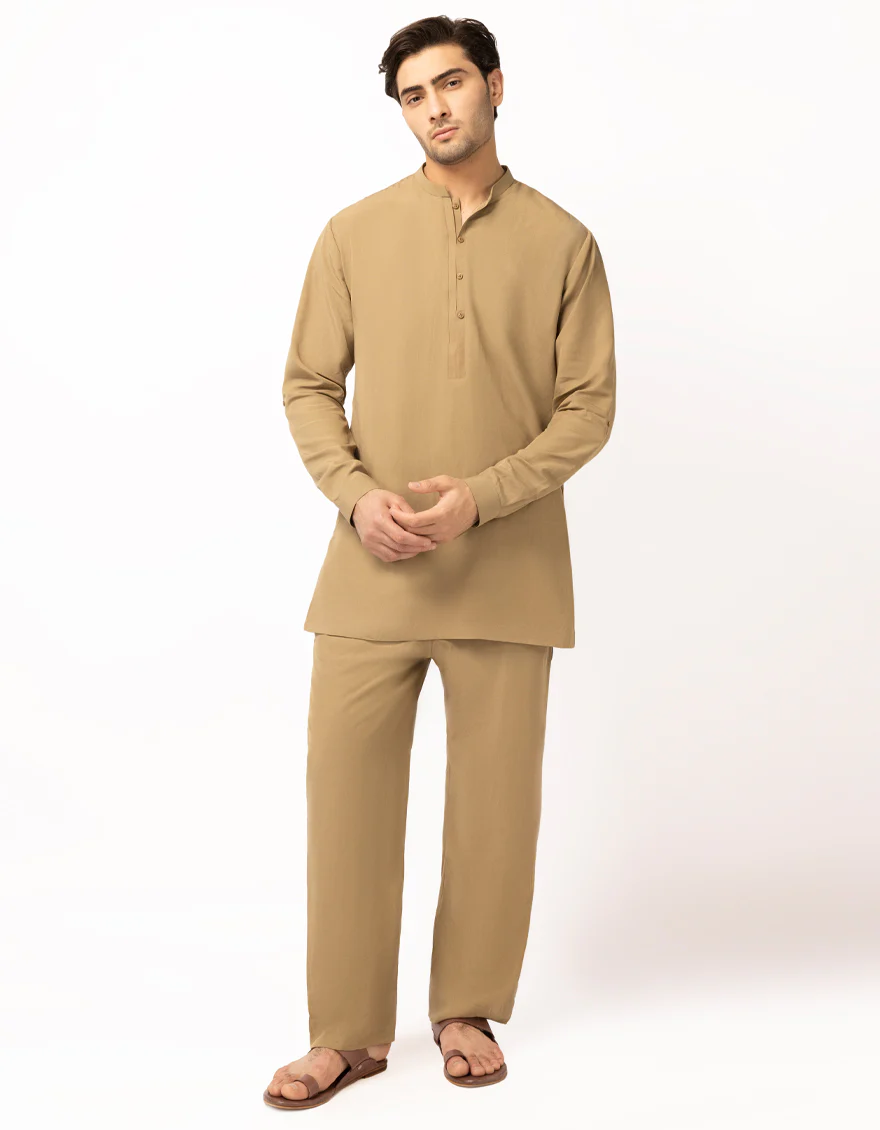 BROWN BLENDED KURTA TROUSERS | JJSHKP-A-47709/S26/CC2791-CL