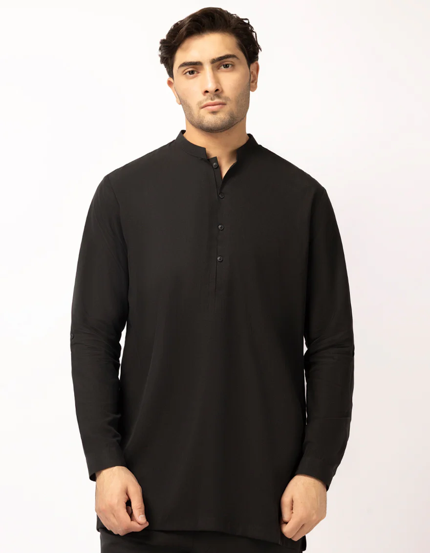 BLACK BLENDED KURTA TROUSERS | JJSHKP-A-47711/S26/CC2789-CL - Image 2