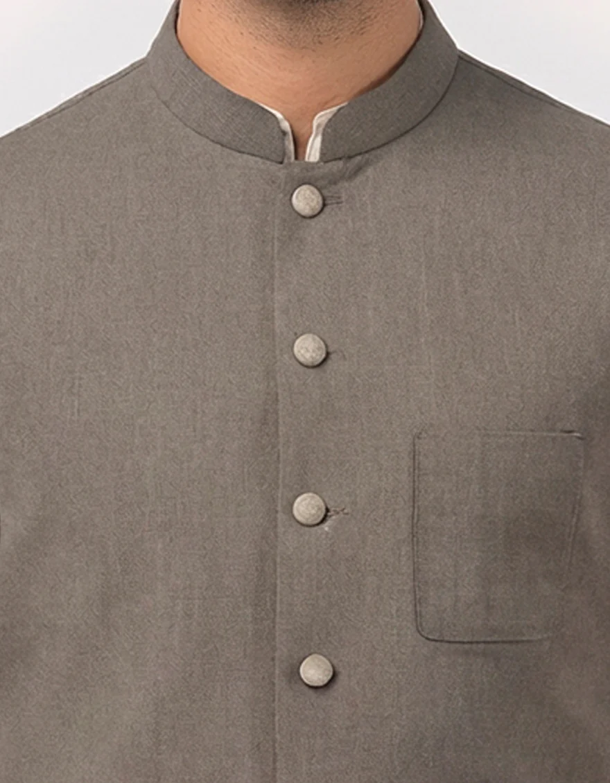 GREY SUITING WAISTCOAT | JJVC-A-33742/S25/JJ8742-CL - Image 3