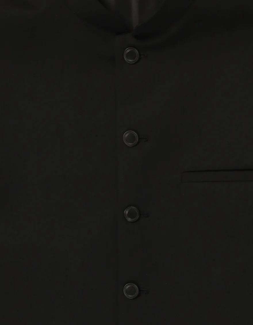 BLACK BLENDED WAISTCOAT | JJVC-A-33888/S26/JJ10946-PN - Image 3