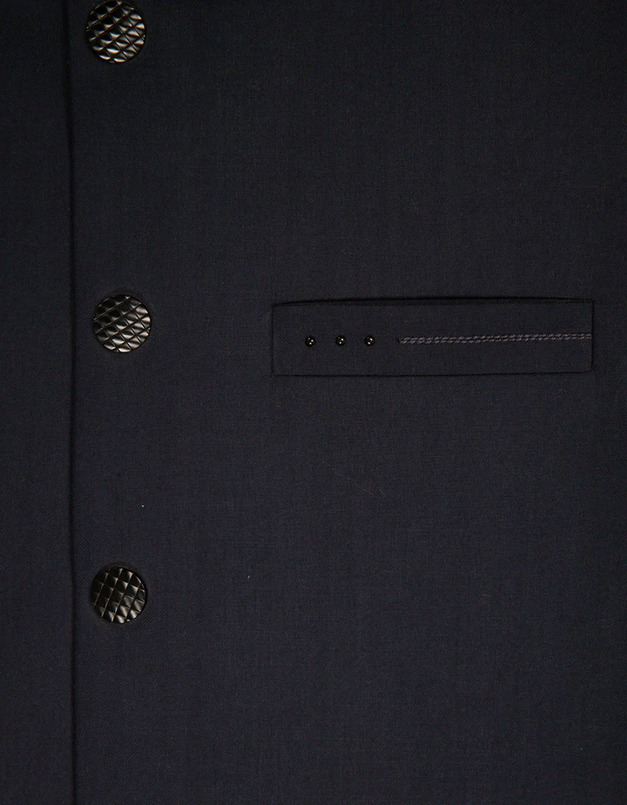 NAVY BLUE SUITING WAISTCOAT | JJVC-A-50464/S25/JJ10137-CL - Image 3