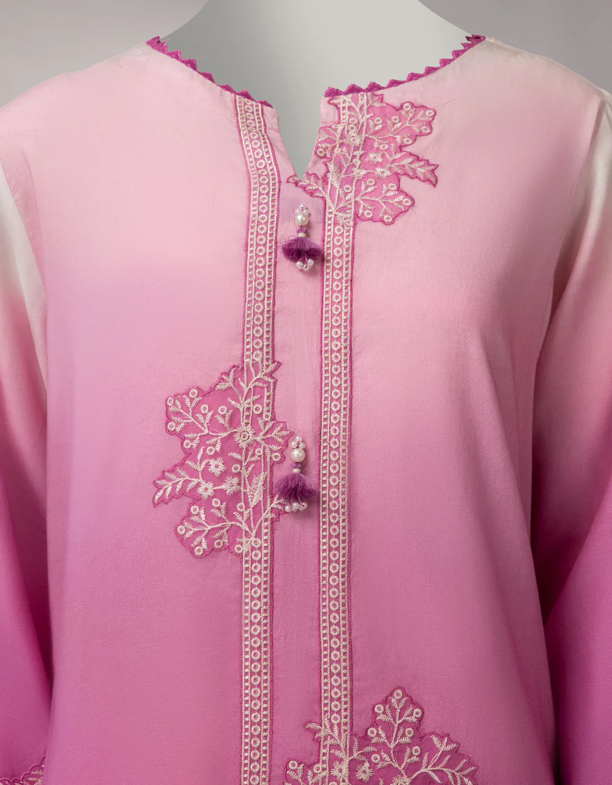 PINK LAWN 3PC UNSTITCHED | JLAWN-S-26-1103 SERENE-1 - Image 3