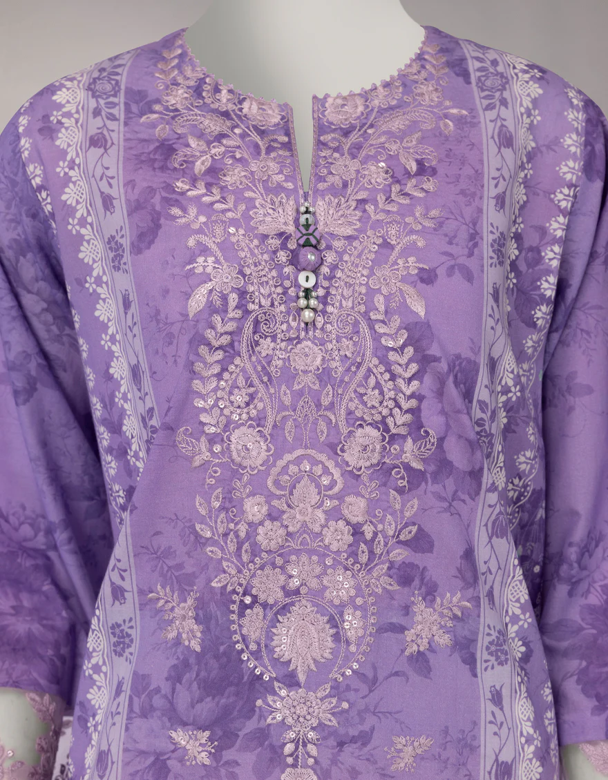 PURPLE LAWN 3PC UNSTITCHED | JLAWN-S-26-1108 JARDIN-2 - Image 3