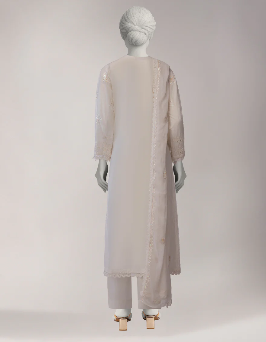 WHITE LAWN 3PC STITCHED | JLAWN-S-26-1117/S LUXE-B-01 - Image 2