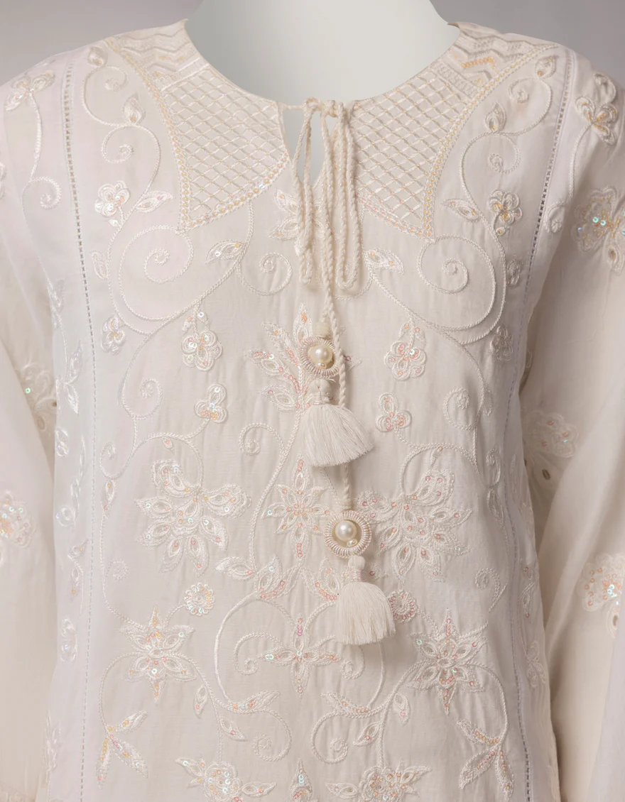 WHITE LAWN 3PC STITCHED | JLAWN-S-26-1117/S LUXE-B-01 - Image 3