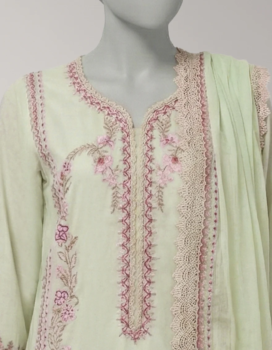 GREEN LAWN 3PC UNSTITCHED | JLAWN-S-26-1123 AMARA-1 - Image 4