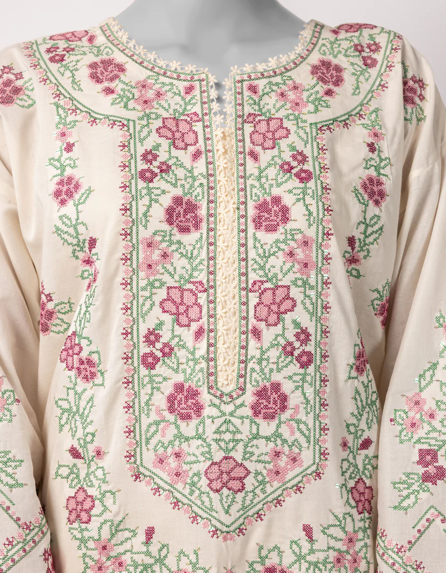 OFF WHITE LAWN 3PC UNSTITCHED | JLAWN-S-26-1124 AMARA-2 - Image 4