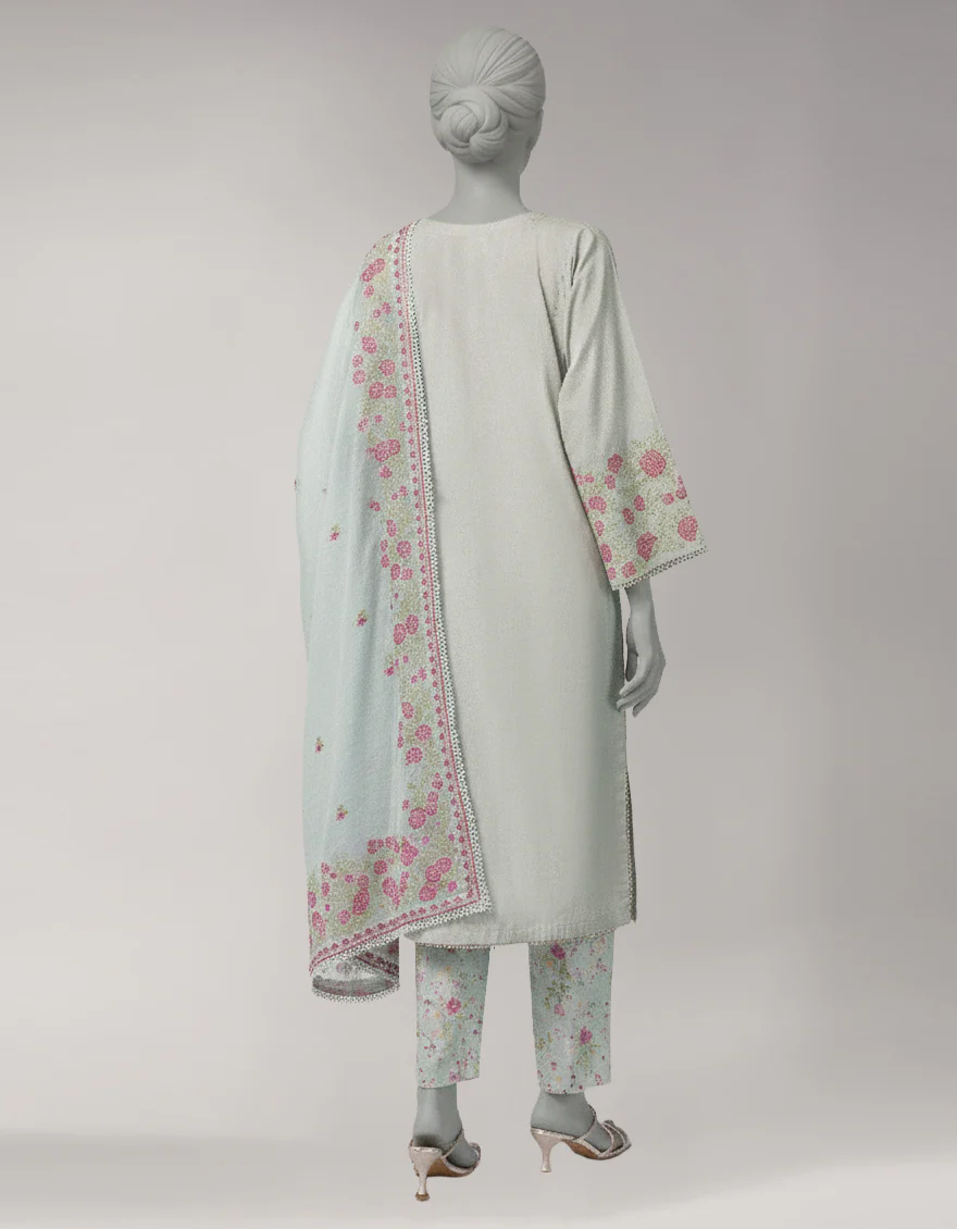 GREY LAWN 3PC UNSTITCHED | JLAWN-S-26-1126 AMARA-4 - Image 3