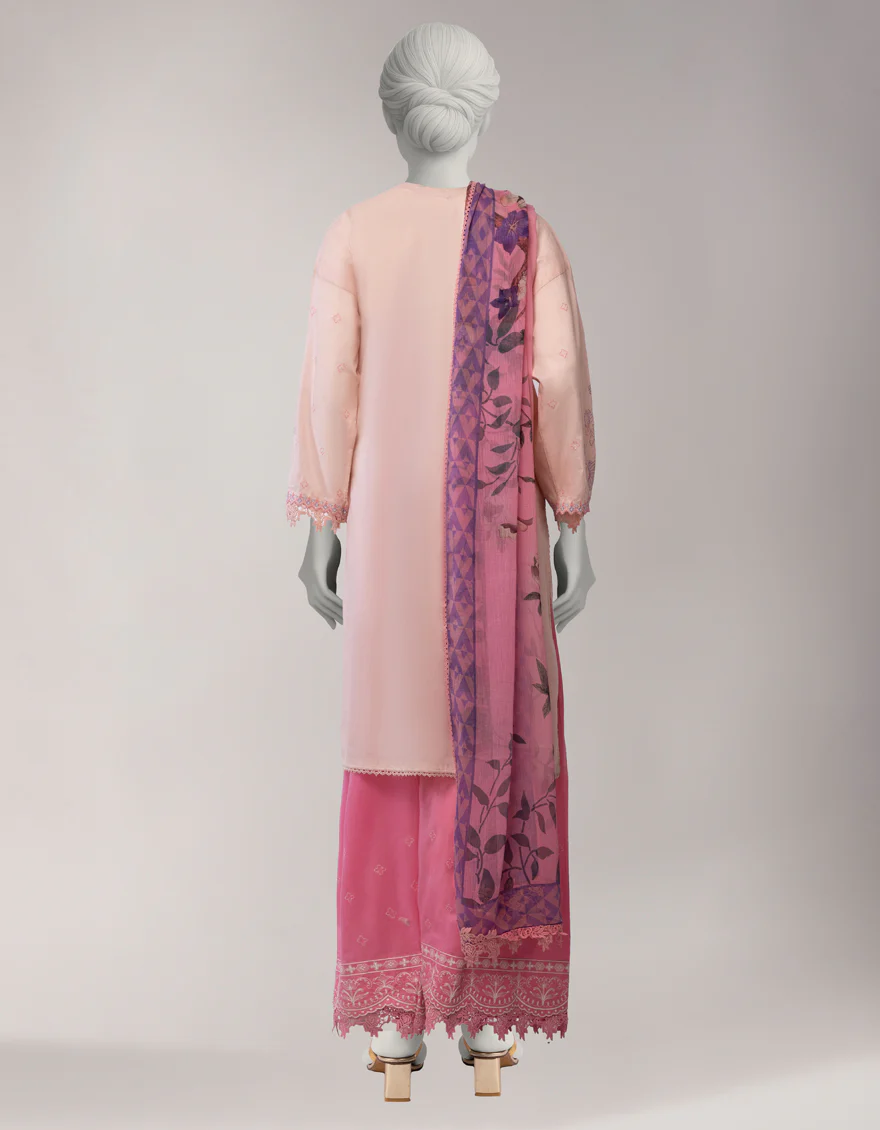 PINK LAWN 3PC STITCHED | JLAWN-S-26-1172/S GRANDEUR-04 - Image 2