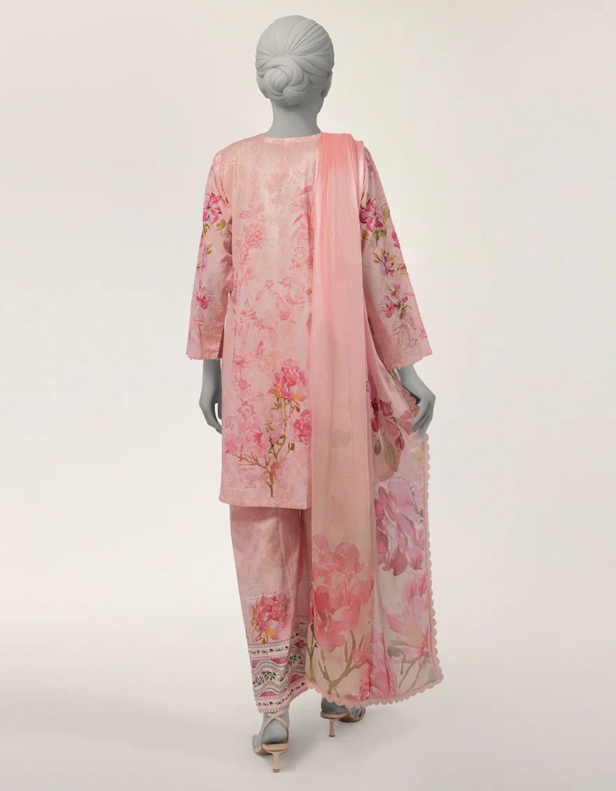 PINK DOBBY 3PC STITCHED | JLAWN-S-26-369/S BOTANICAL-2 - Image 2