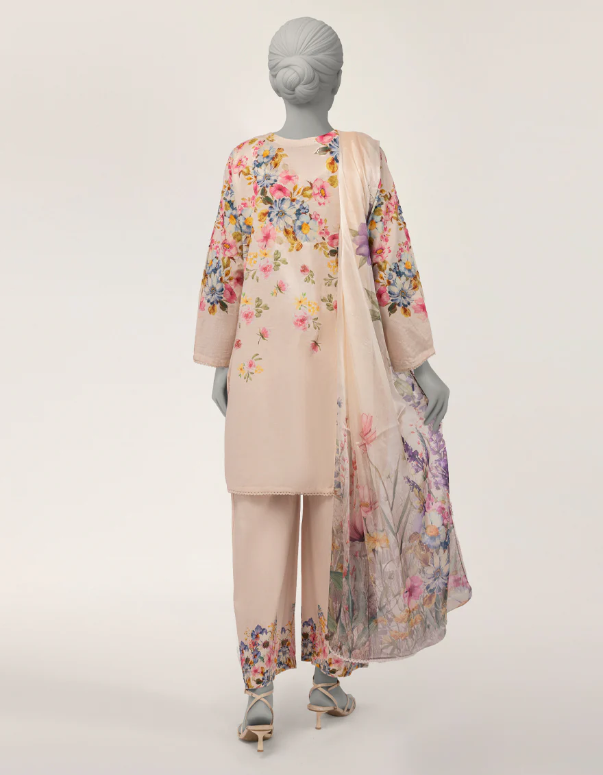 PINK DOBBY 3PC STITCHED | JLAWN-S-26-370/S BOTANICAL-3 - Image 2
