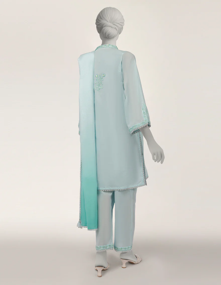 GREEN JACQUARD 3PC STITCHED | JLAWN-S-26-372/S THREAD GARDEN-01 - Image 2