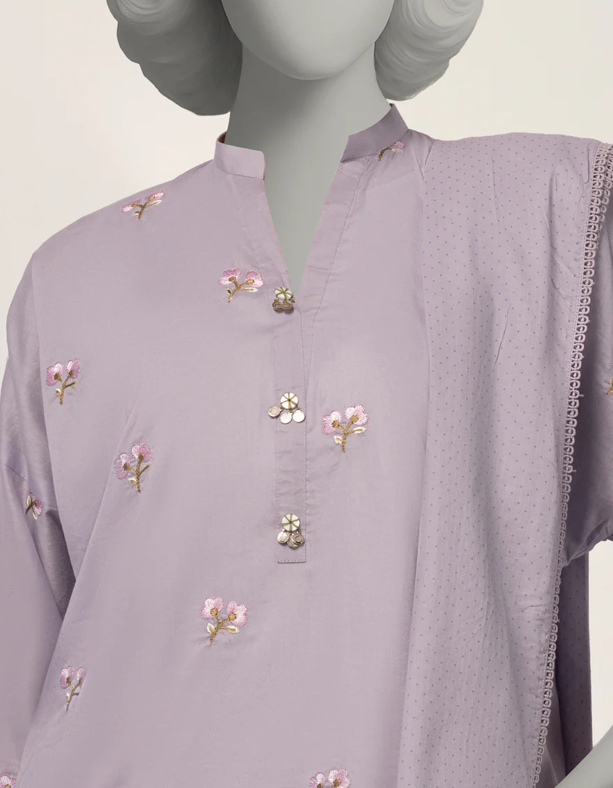 PURPLE JACQUARD 3PC STITCHED | JLAWN-S-26-374/S THREAD GARDEN-03 - Image 4