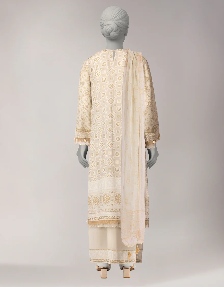 MULTICOLOR LAWN 3PC UNSTITCHED | JLAWN-S-26-3761 AJRAK-07 - Image 2