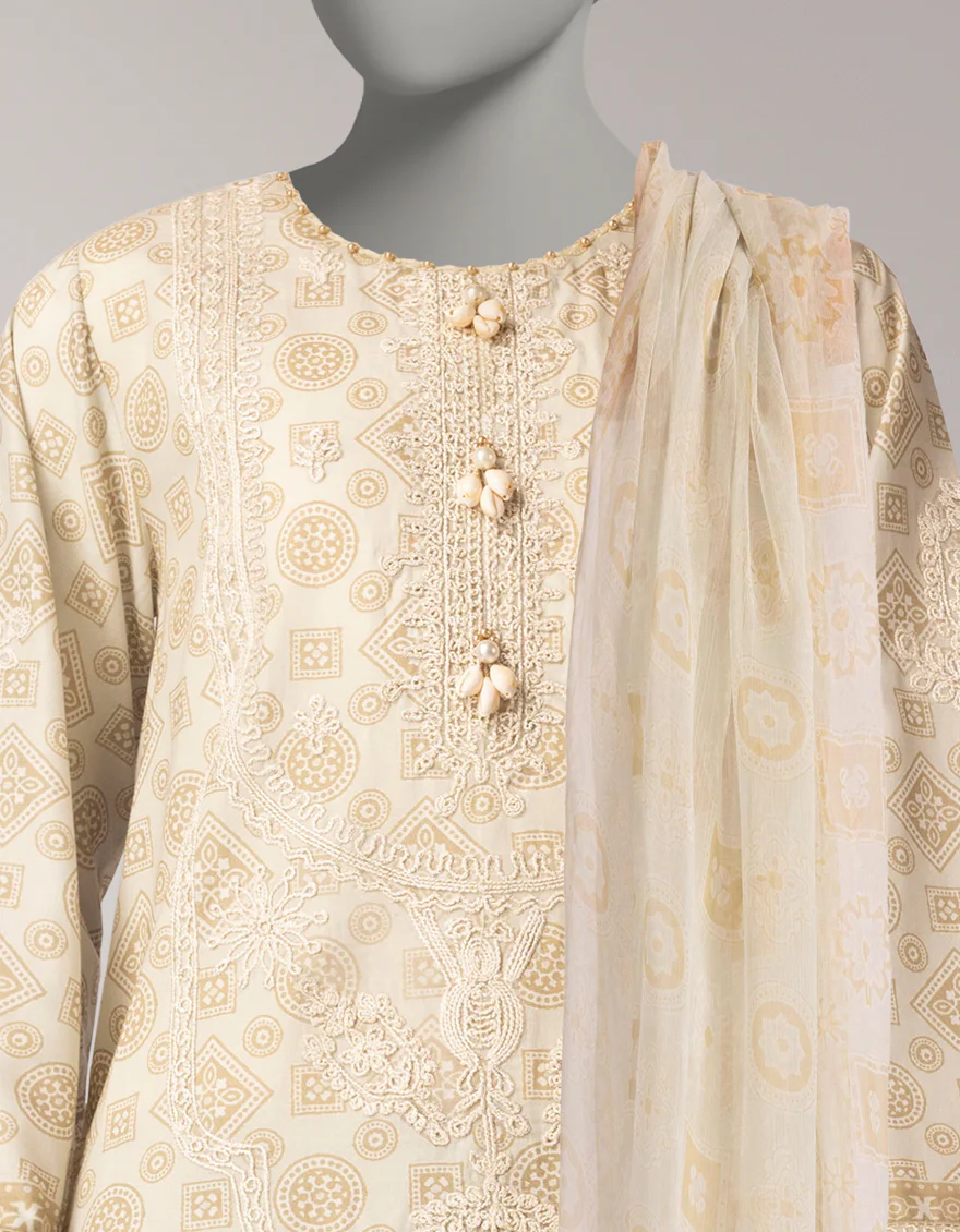MULTICOLOR LAWN 3PC UNSTITCHED | JLAWN-S-26-3761 AJRAK-07 - Image 3