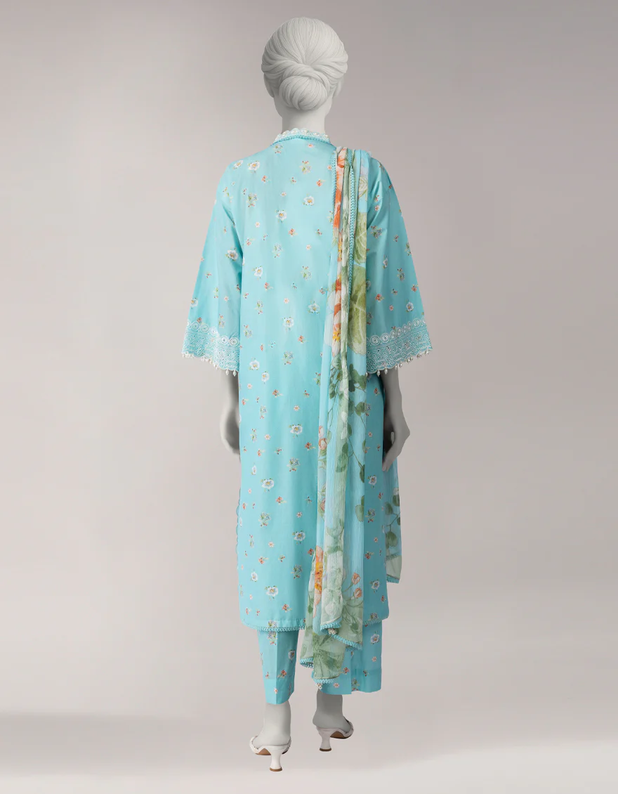MULTICOLOR LAWN 3PC UNSTITCHED | JLAWN-S-26-3763 FLORAL MYSTIC-1 - Image 2