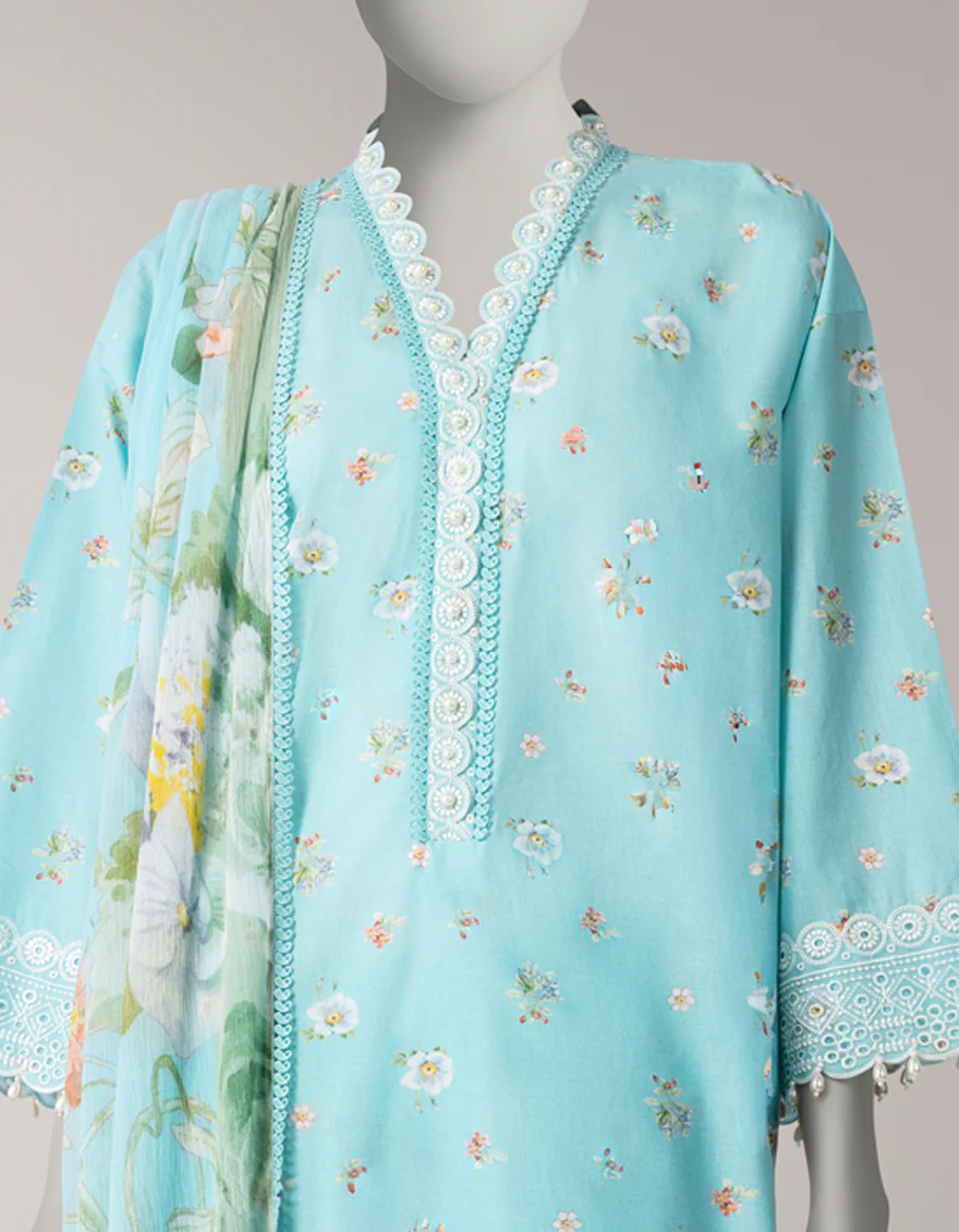 MULTICOLOR LAWN 3PC UNSTITCHED | JLAWN-S-26-3763 FLORAL MYSTIC-1 - Image 3