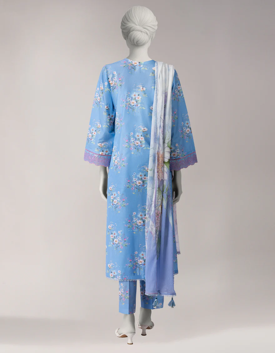 MULTICOLOR LAWN 3PC UNSTITCHED | JLAWN-S-26-3766 FLORAL MYSTIC-4 - Image 2