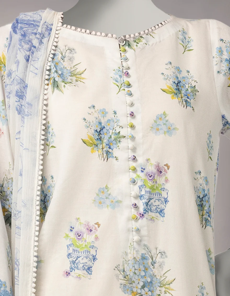 WHITE LAWN 3PC UNSTITCHED | JLAWN-S-26-3768 FLORAL MYSTIC-6 - Image 3