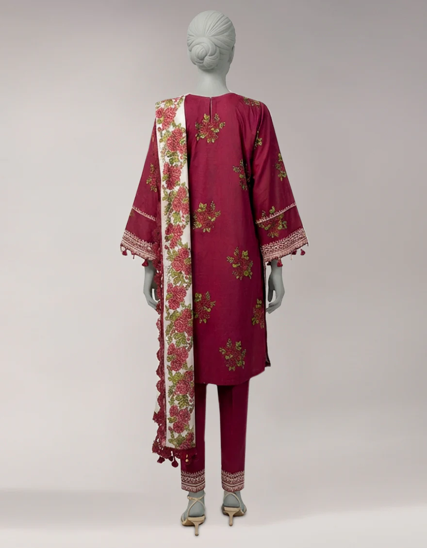 MULTICOLOR LAWN 3PC UNSTITCHED | JLAWN-S-26-3771 GRACE-1 - Image 3