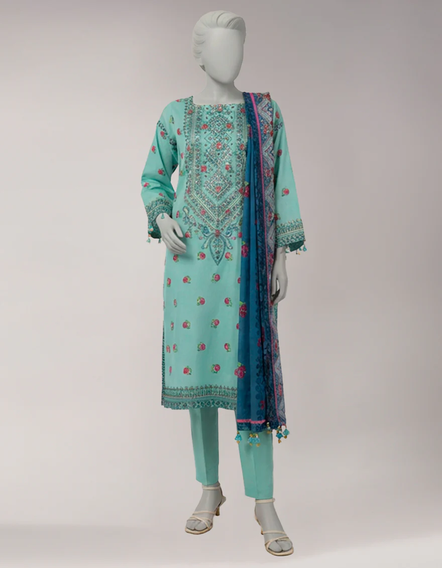MULTICOLOR LAWN 3PC UNSTITCHED | JLAWN-S-26-3772 GRACE-2