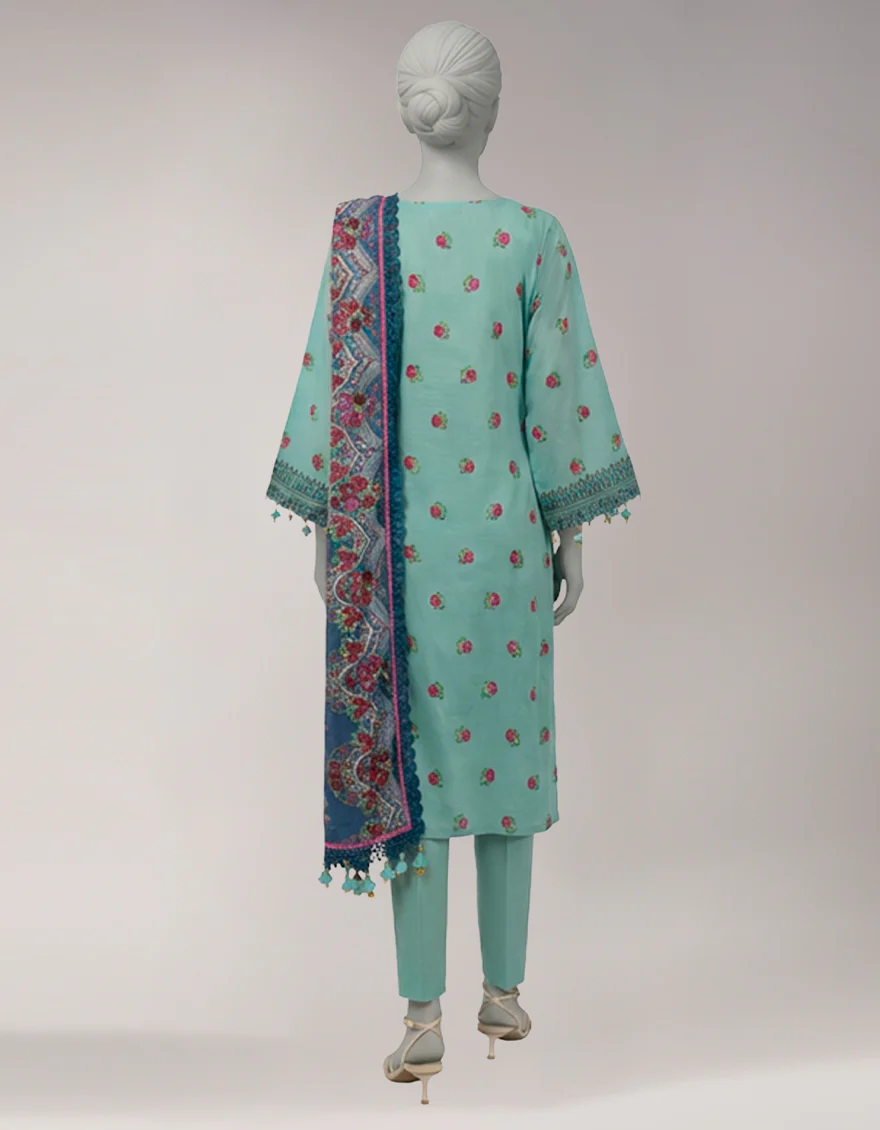 MULTICOLOR LAWN 3PC UNSTITCHED | JLAWN-S-26-3772 GRACE-2 - Image 3