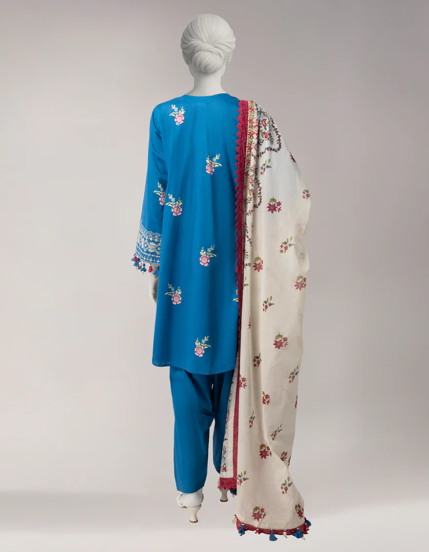 MULTICOLOR LAWN 3PC UNSTITCHED | JLAWN-S-26-3777 GRACE-7 - Image 2