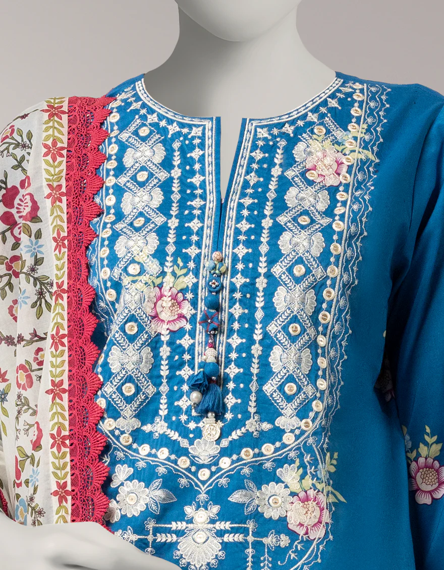 MULTICOLOR LAWN 3PC UNSTITCHED | JLAWN-S-26-3777 GRACE-7 - Image 3