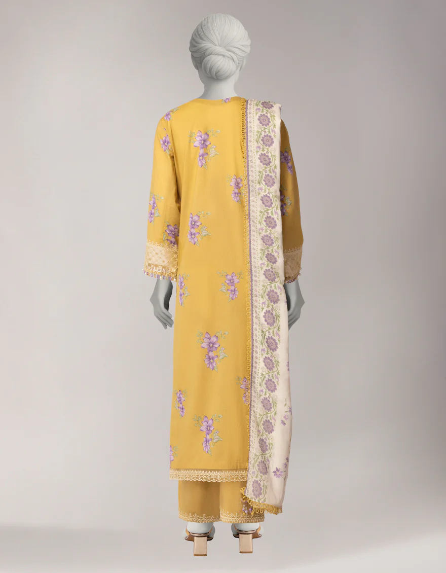 MULTICOLOR LAWN 3PC UNSTITCHED | JLAWN-S-26-3778 GRACE-8 - Image 2
