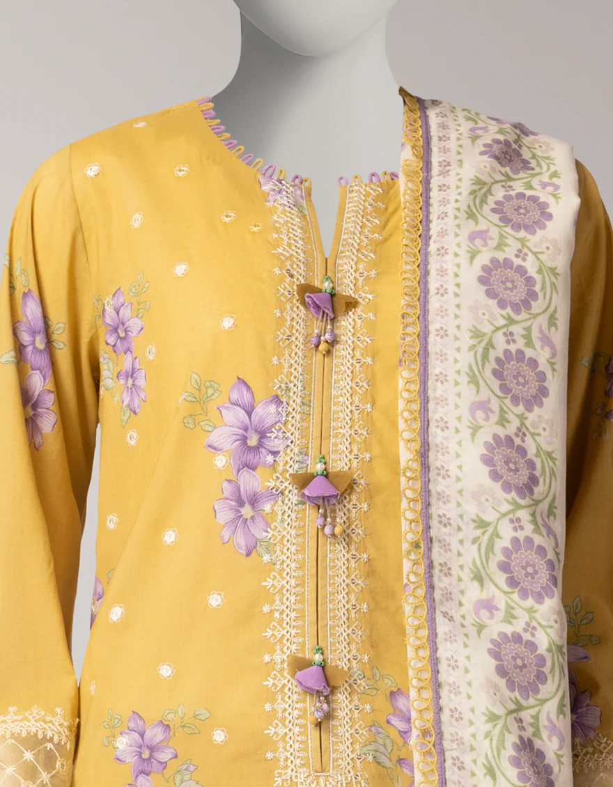 MULTICOLOR LAWN 3PC UNSTITCHED | JLAWN-S-26-3778 GRACE-8 - Image 3