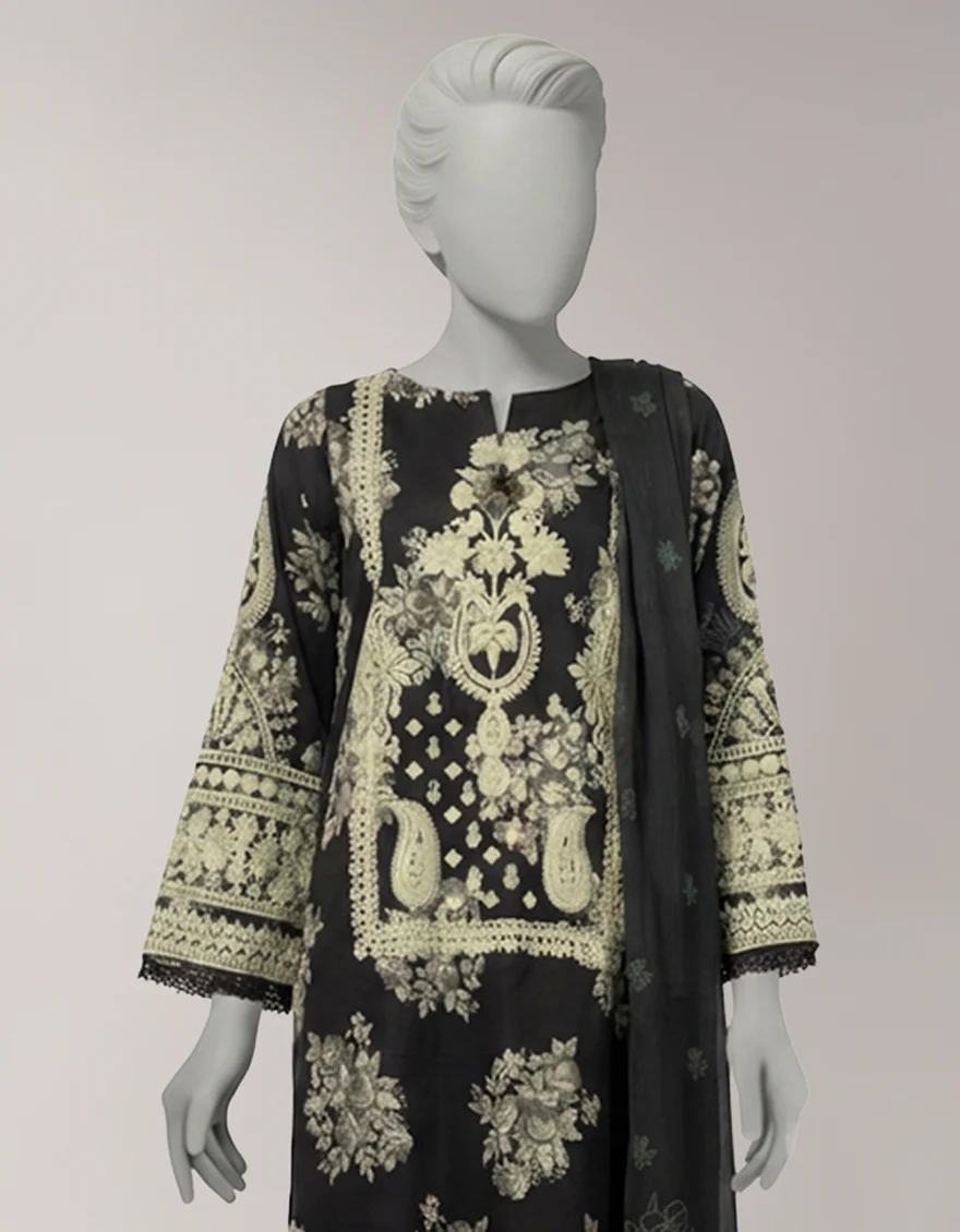 MULTICOLOR LAWN 3PC UNSTITCHED | JLAWN-S-26-3795 MYSTIC BLOOM-1 - Image 2