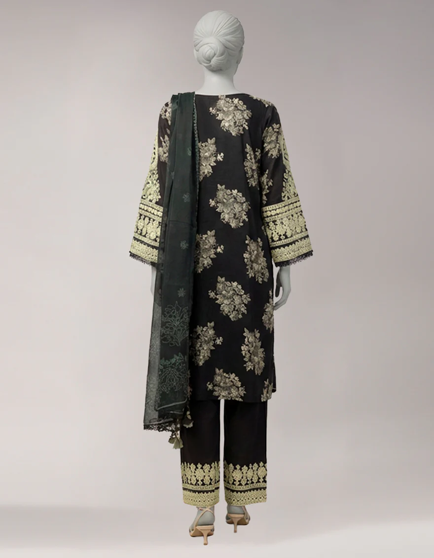 MULTICOLOR LAWN 3PC UNSTITCHED | JLAWN-S-26-3795 MYSTIC BLOOM-1 - Image 3