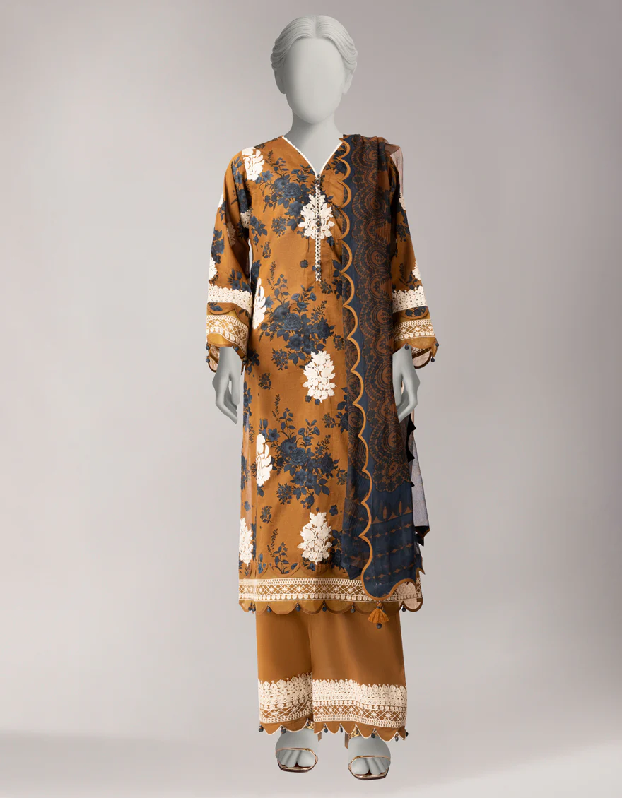 MULTICOLOR LAWN 3PC UNSTITCHED | JLAWN-S-26-3797 MYSTIC BLOOM-3