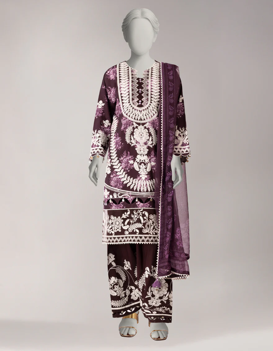 MULTICOLOR LAWN 3PC UNSTITCHED | JLAWN-S-26-3801 MYSTIC BLOOM-7