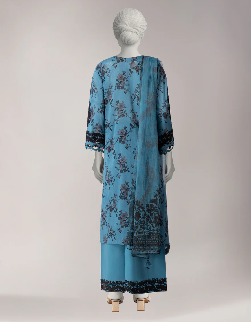 MULTICOLOR LAWN 3PC UNSTITCHED | JLAWN-S-26-3802 MYSTIC BLOOM-8 - Image 2