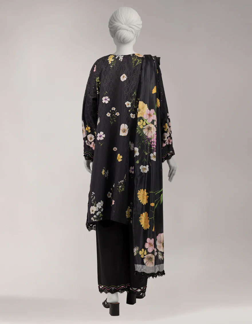 MULTICOLOR DOBBY 3PC UNSTITCHED | JLAWN-S-26-3804 CHINAR-2 - Image 2
