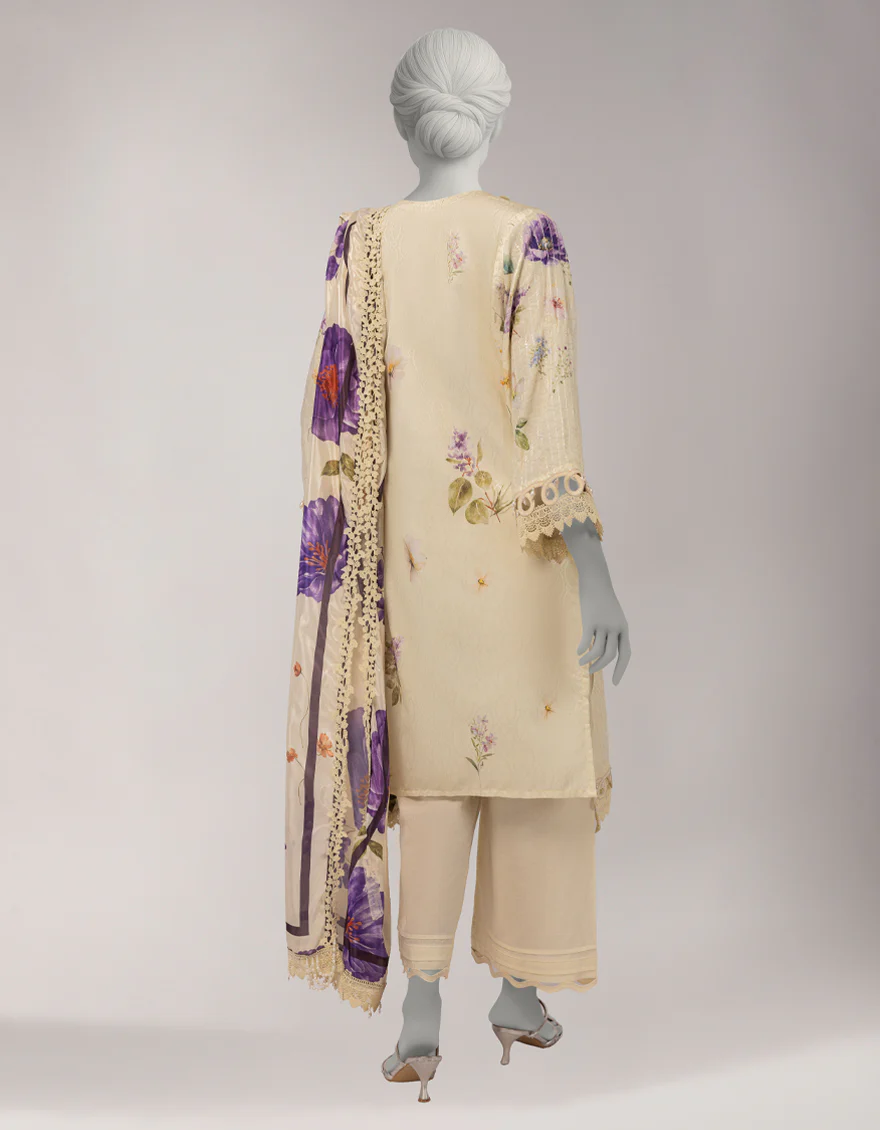 MULTICOLOR DOBBY 3PC UNSTITCHED | JLAWN-S-26-3806 CHINAR-4 - Image 2
